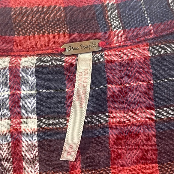 Free People Floral Embroidered Flannel - Picture 4 of 4